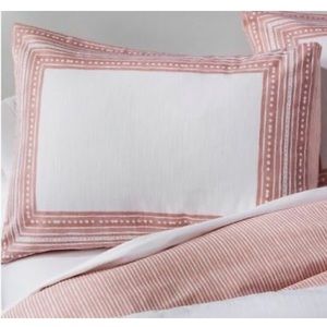 Target Threshold Coral Border Print Duvet + Shams